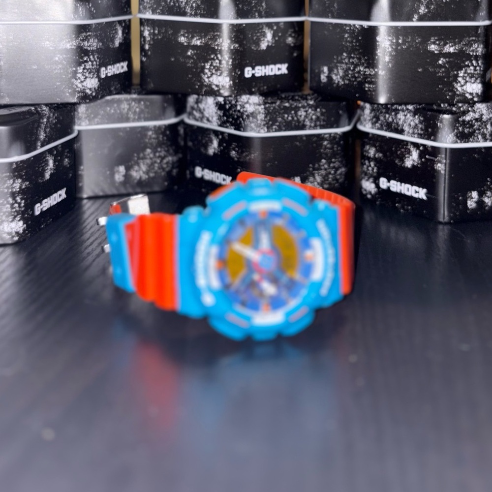 G-Shock Vibrant Blue and Red Watch